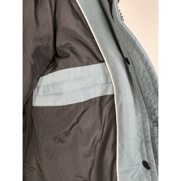 Noize Astrid Mid Length Parka Vegan Cruelty-Free Size Small Seaport Green - Picture 10 of 16